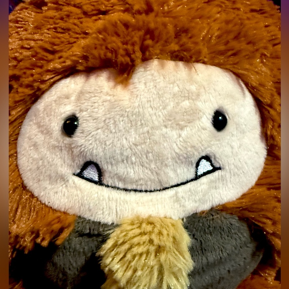 Squishable Bigfoot Sasquatch Plush with adorable backside